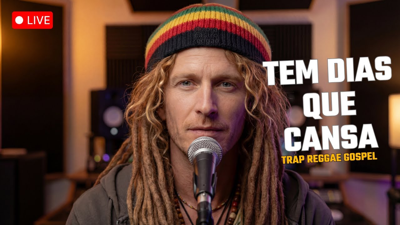 TEM DIAS QUE CANSA - TEM GUERRAS QUE É VENCIDA NA MADRUGADA - Trap reggae gospel - #gospelmusic