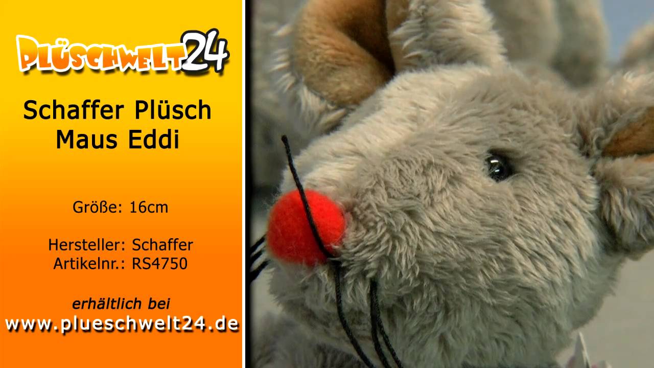 Plüschwelt24 - Schaffer Plüsch Maus Eddi