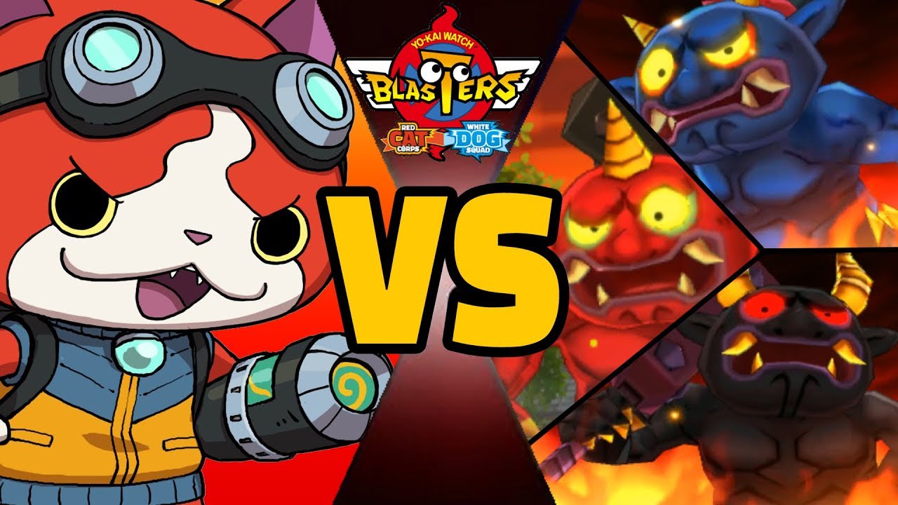 Yo-kai Watch Blasters - SOLO Jibanyan VS Gargaros, Ogralus, & Orcanos!