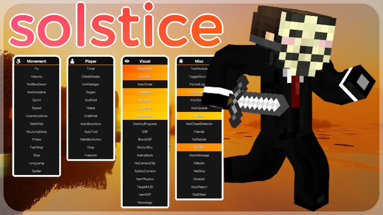 How To USE Solstice Client TUTORIAL - Minecraft 1.21