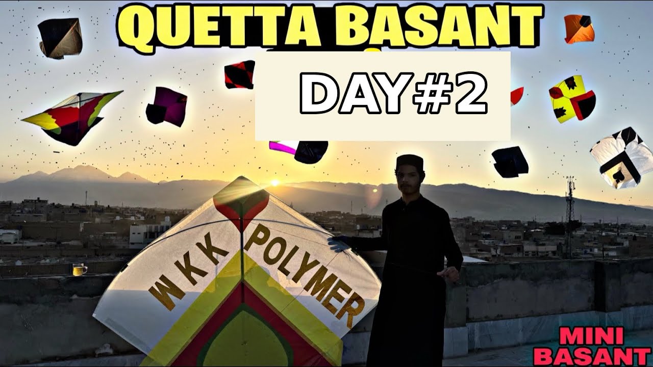 Quetta mini basant🥵 || Day 2💯 || end level kite flying🪁🔥 #wkkpolymerclub #viralvedio