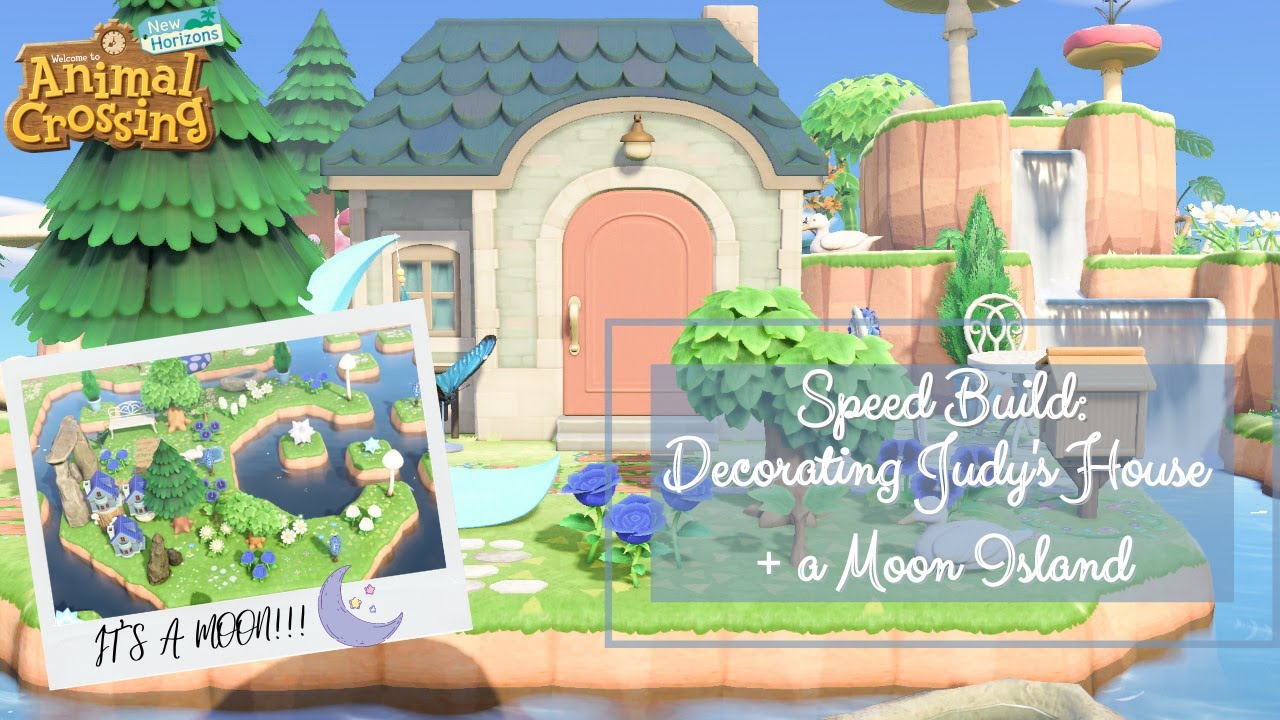 Judy's House + A Moon Island - Speed Build // Animal Crossing New Horizons