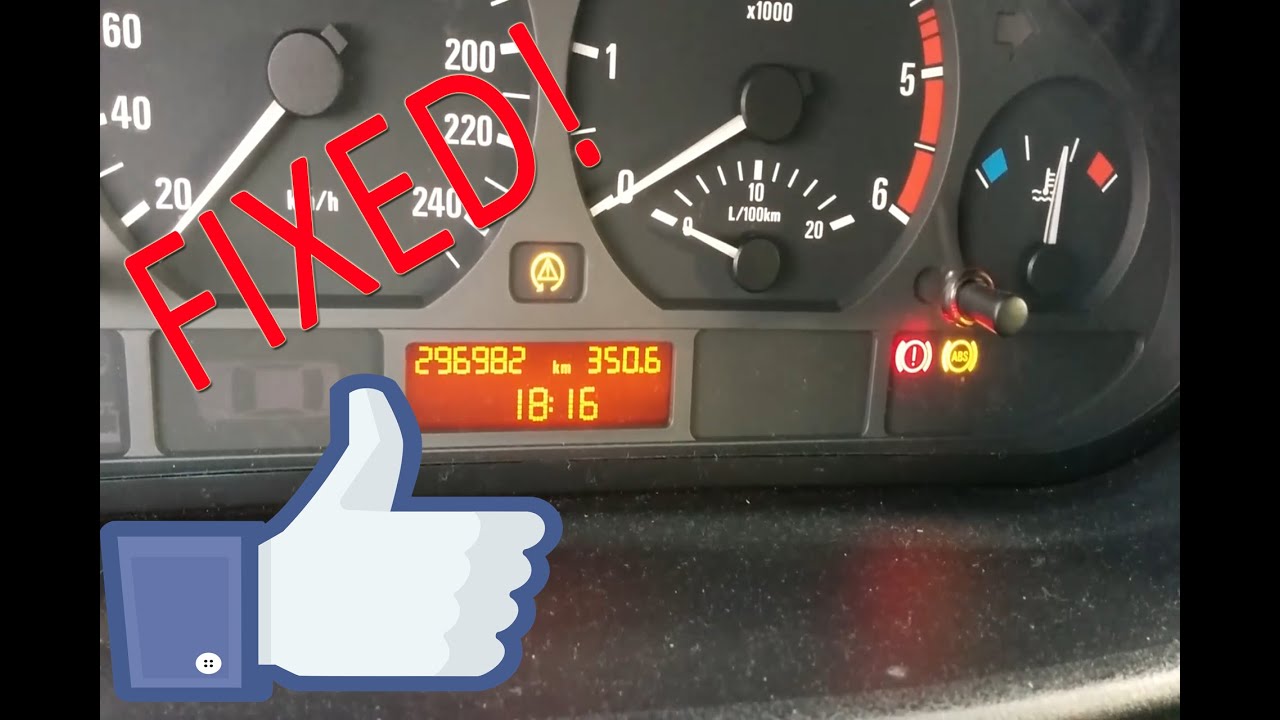 BMW E46 ABS ASC handbrake light on FIX (REAR ABS sensor replacement)