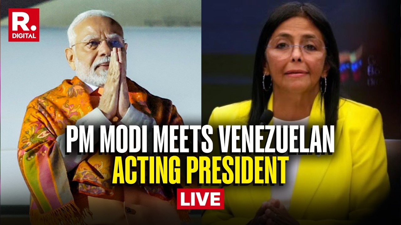 LIVE: PM Modi Meets Acting President Of Venezuela Delcy Rodr&iacute;guez At Hyderabad House | New Delhi