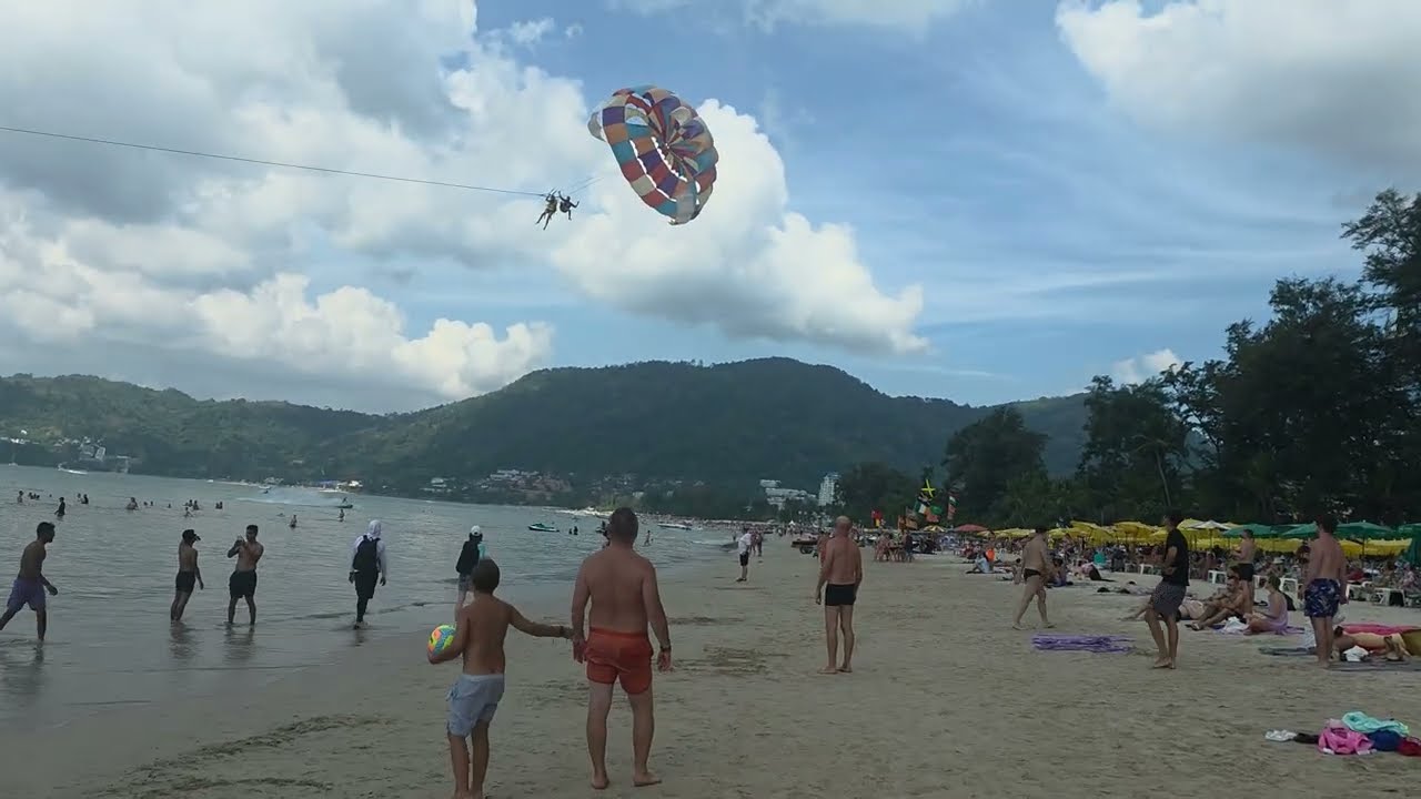 Walking Patong Beach to Bangla Road (No Talking, Real Sounds)