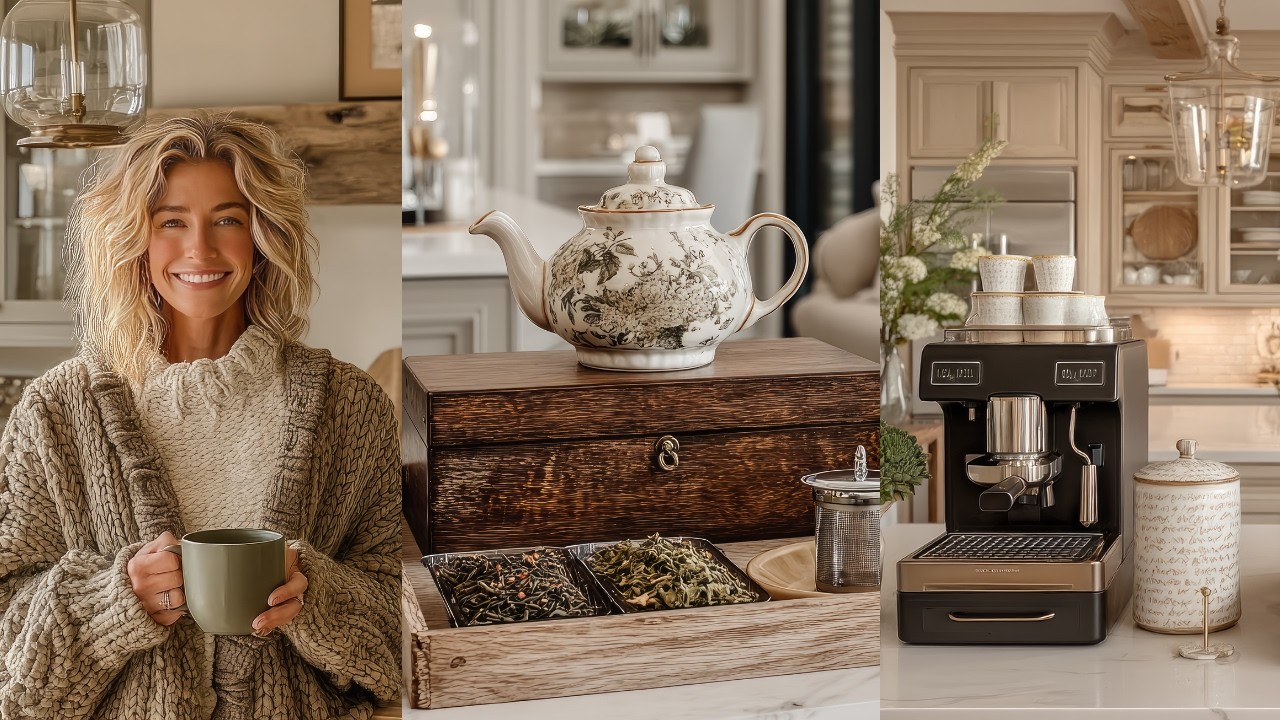 Decorate With Me | 2025 Fall Coffee Bar ☕️ | Cozy Fall Kitchen Styling