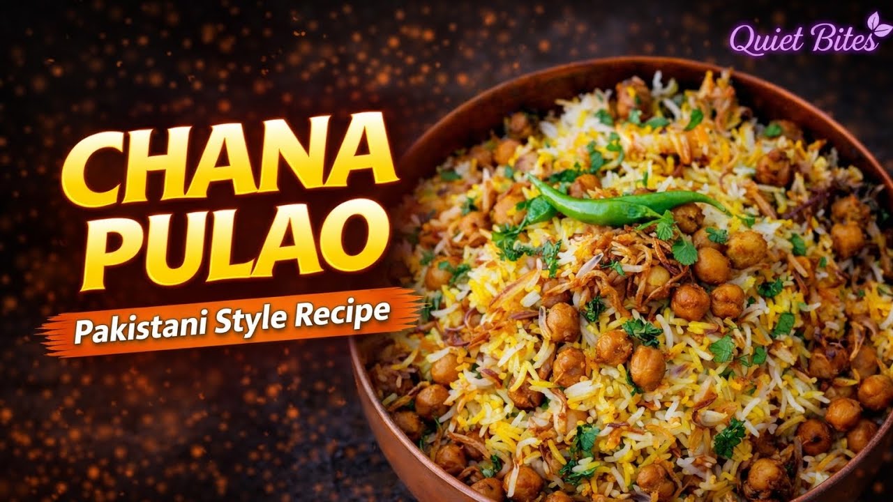 Street Style Chana Pulao Recipe | Easy Pakistani Chana Rice | Quick & Delicious #EasyRecipe
