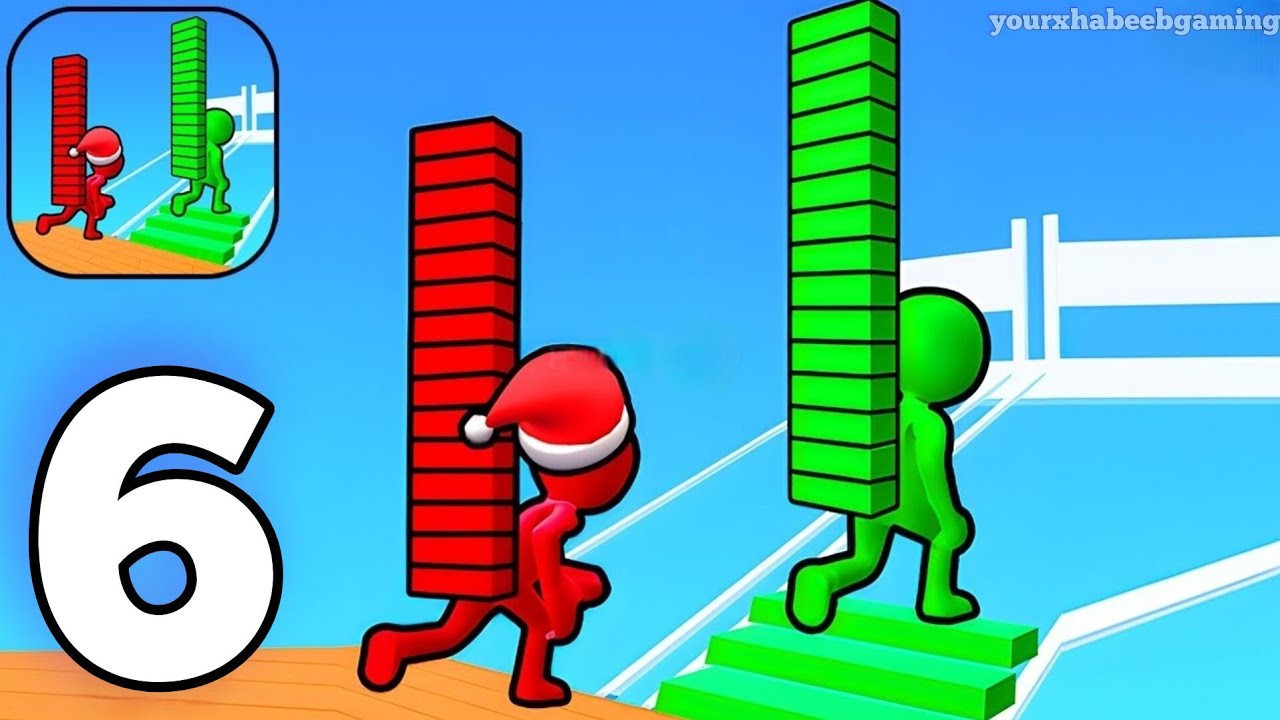 Bridge Race - Gameplay Walkthrough Part 6 Stickman Bridge Race (iOS, Android)