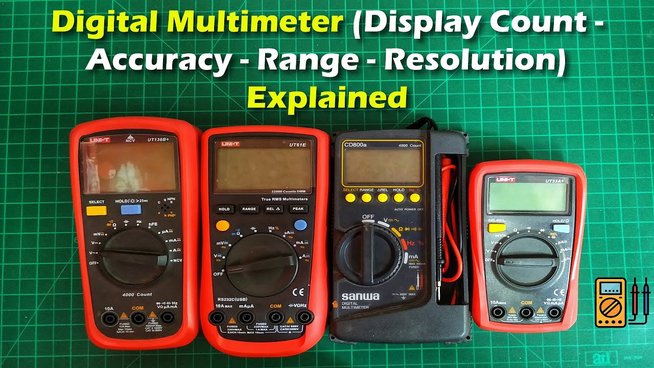 معلومات هامه لابُد أن تعرفها قبل شراء ملتيميتر|Multimeter Display Count-Resolution-Range Explained