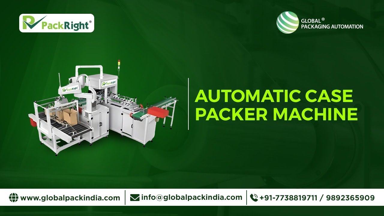 Fully Automatic Case Packer Machine | End-of-Line Packaging Solution
