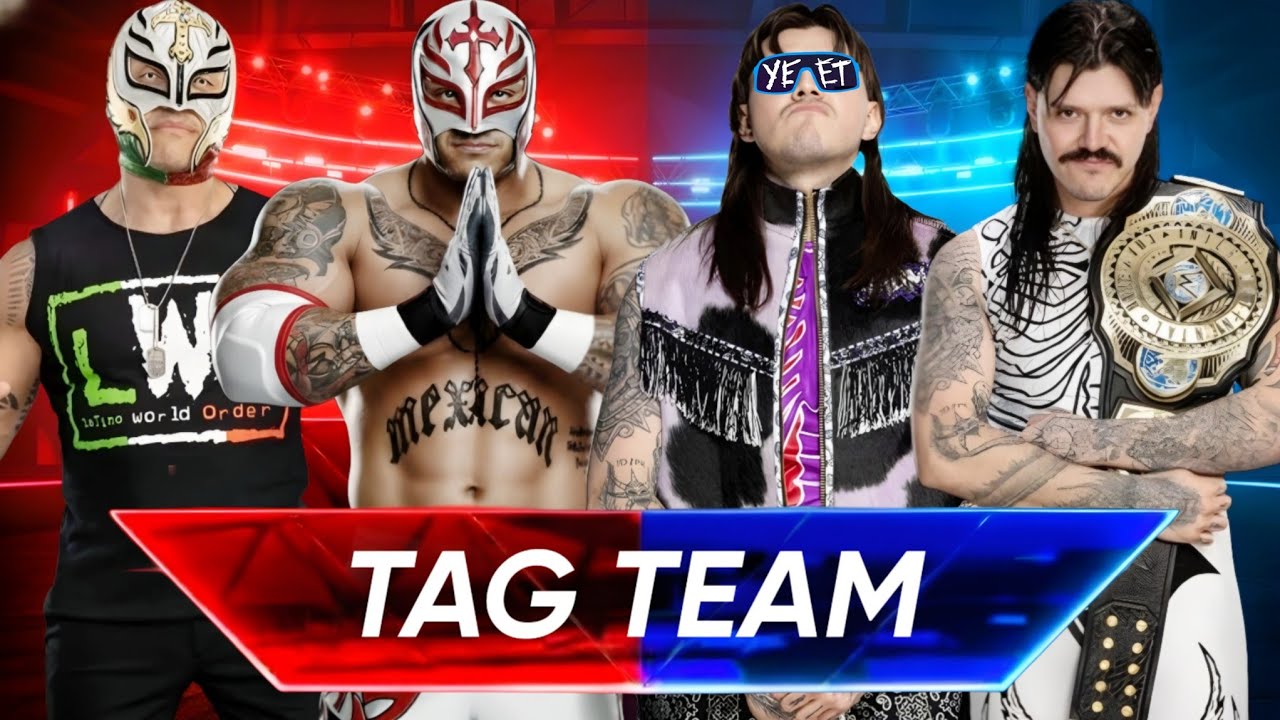 WWE 2K25 - ЙИТ Доминик Мистерио + Грязный Доминик Мистерио против Гиганта Рея Мистерио + Рей Мист...