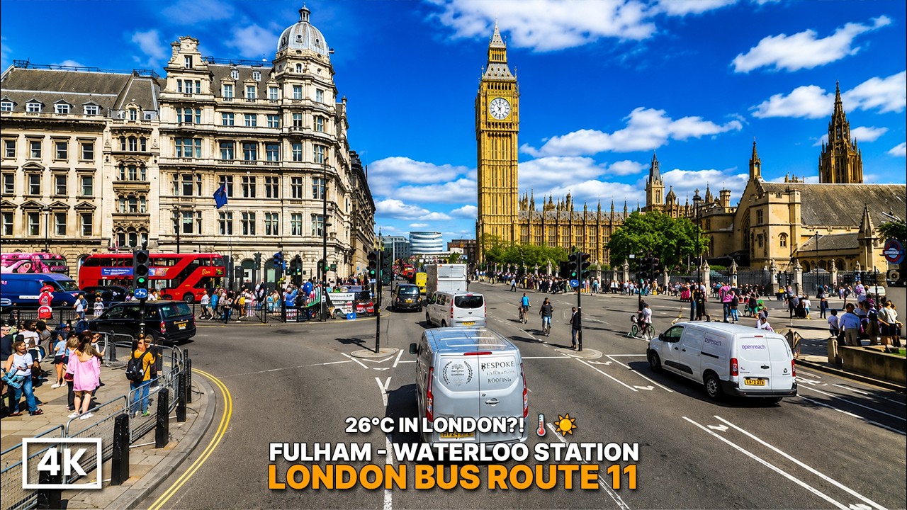 🌡️ London Hit 26&deg;C&hellip; And Everyone Came Outside ☀️😳 | Bus 11 (4k HDR)
