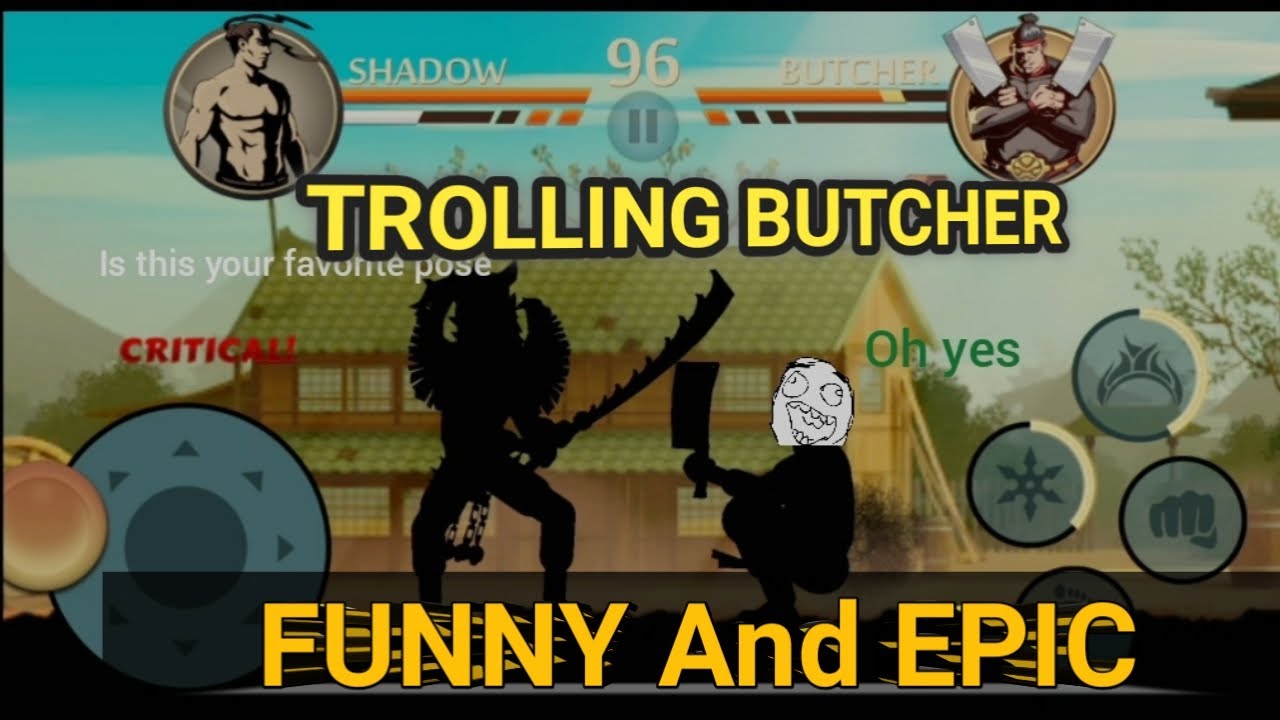 shadow fight 2 | TROLLING BUTCHER |