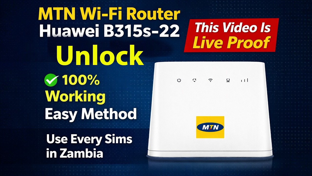 MTN Locked Router B315s-22 Huawei Unlock | 100% Working Solution