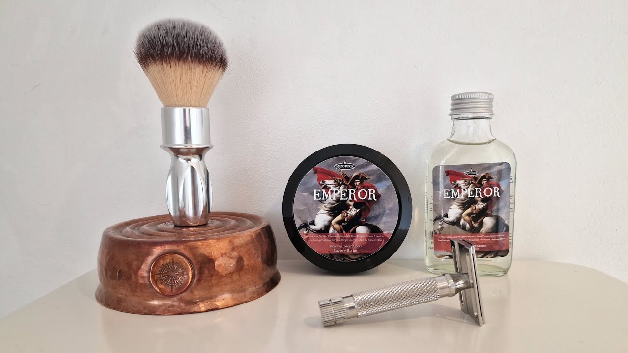 Razorock Game Changer 0.68 /Emperor / Razorock 400 Brush / 2nd use Rex Razor blade #razorock
