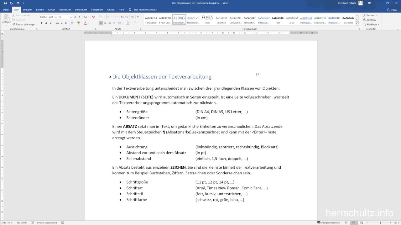 Tutorial: Textverarbeitung mit Microsoft Word - 01 - Einstieg