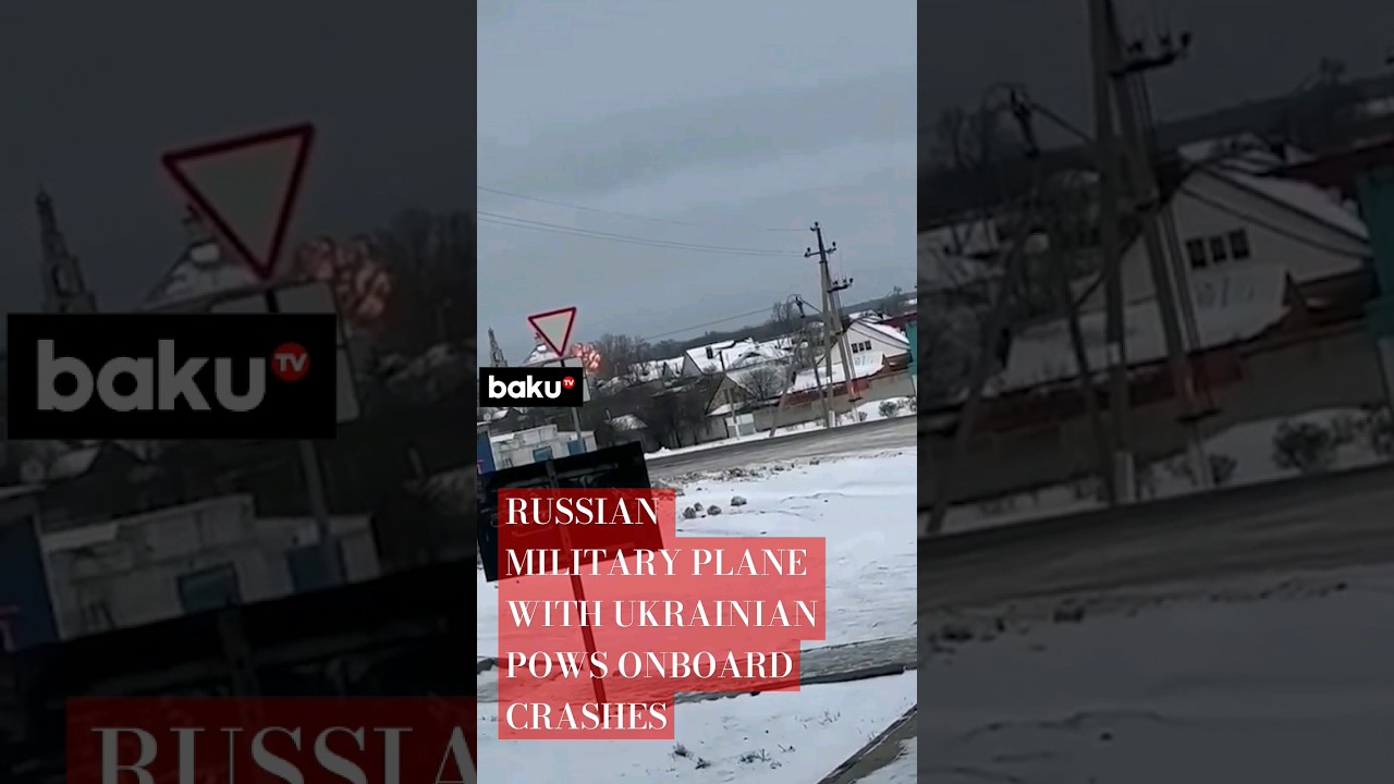 A Russian IL-76 military transport plane carrying Ukrainian PoWs has crashed in Belgorod region