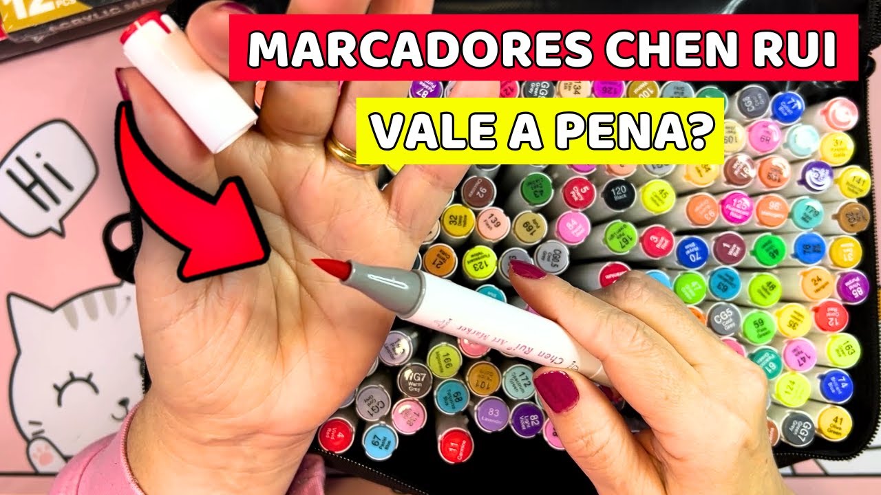 COMPREI OS MARCADORES CHEN RUI 168 CORES VALE A PENA?