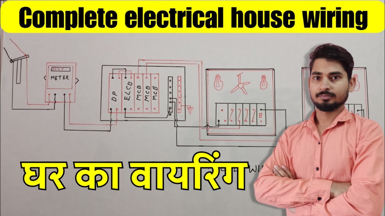 घर का वायरिंग कैसे किया जाता है | 💯 Complete electrical house wiring diagram