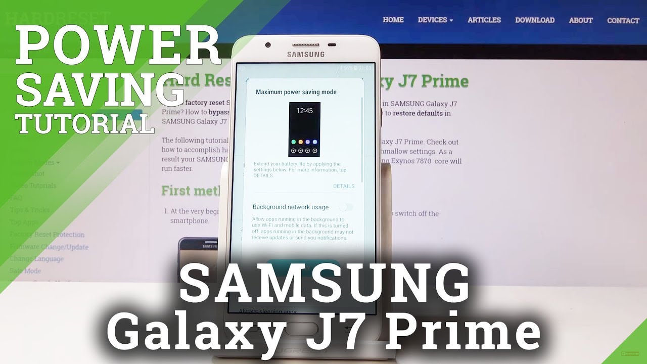 How to Extend the Battery Life in SAMSUNG Galaxy J7 Prime - Enable Power Saving Mode