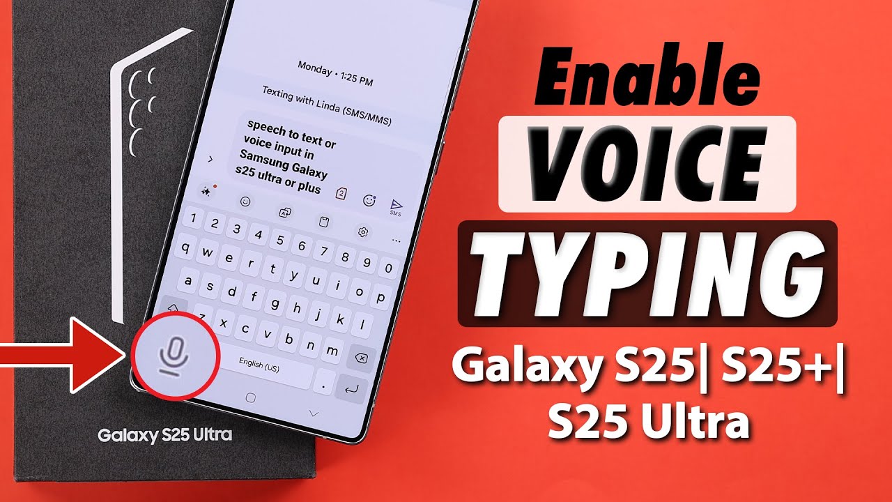 Galaxy S25 Ultra/S25+: как включить и использовать голосовой ввод на клавиатуре Samsung