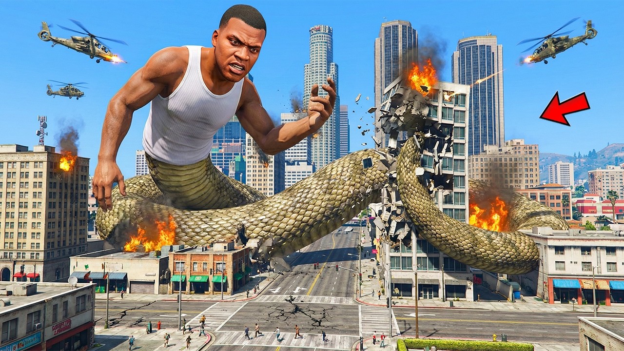 ФРАНКЛИН ЖЫЛАН БОЛЫП ҚАЛАНЫ ҚЫЙРАТТЫ (GTA V)