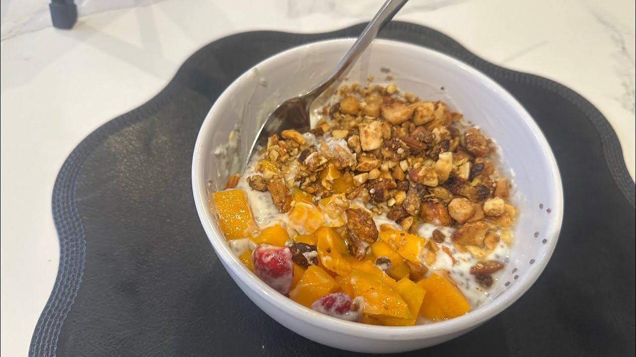 Homemade granola😋 easy delicious 🤤, healthy breakfast 