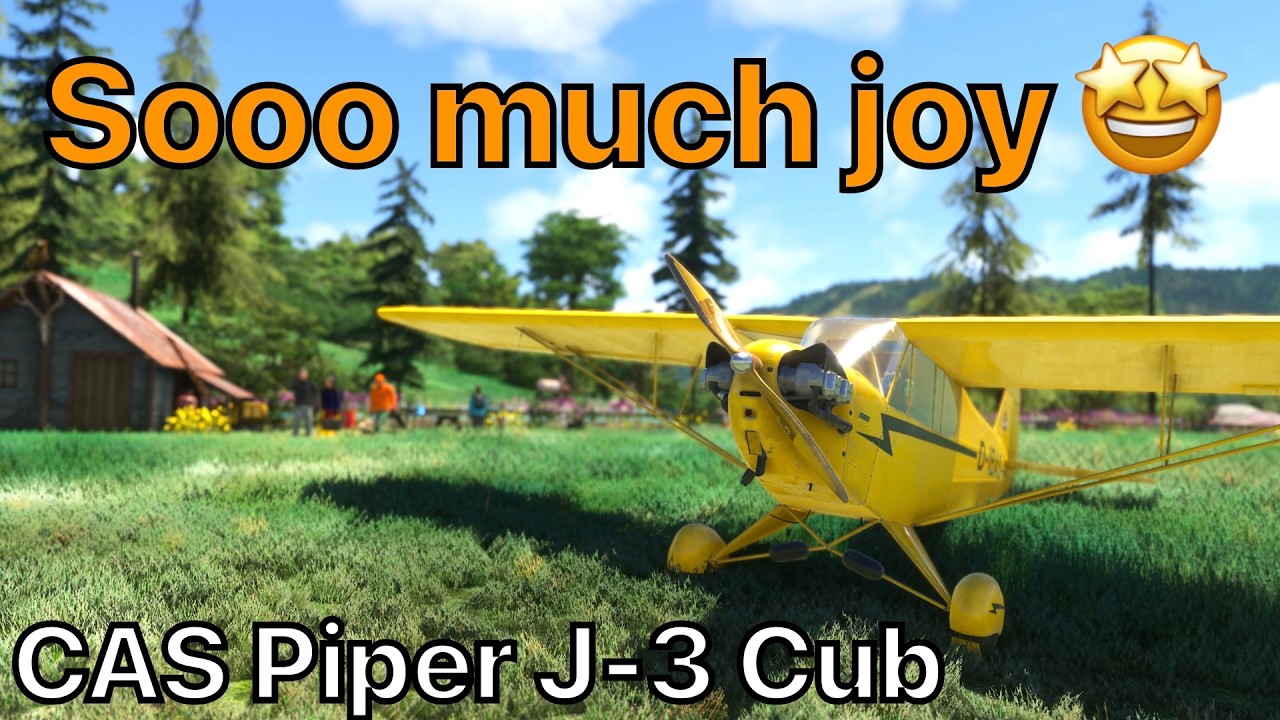This plane just sparks joy! Piper Cub by Classic Aircraft Simulations CAS | MSFS2020