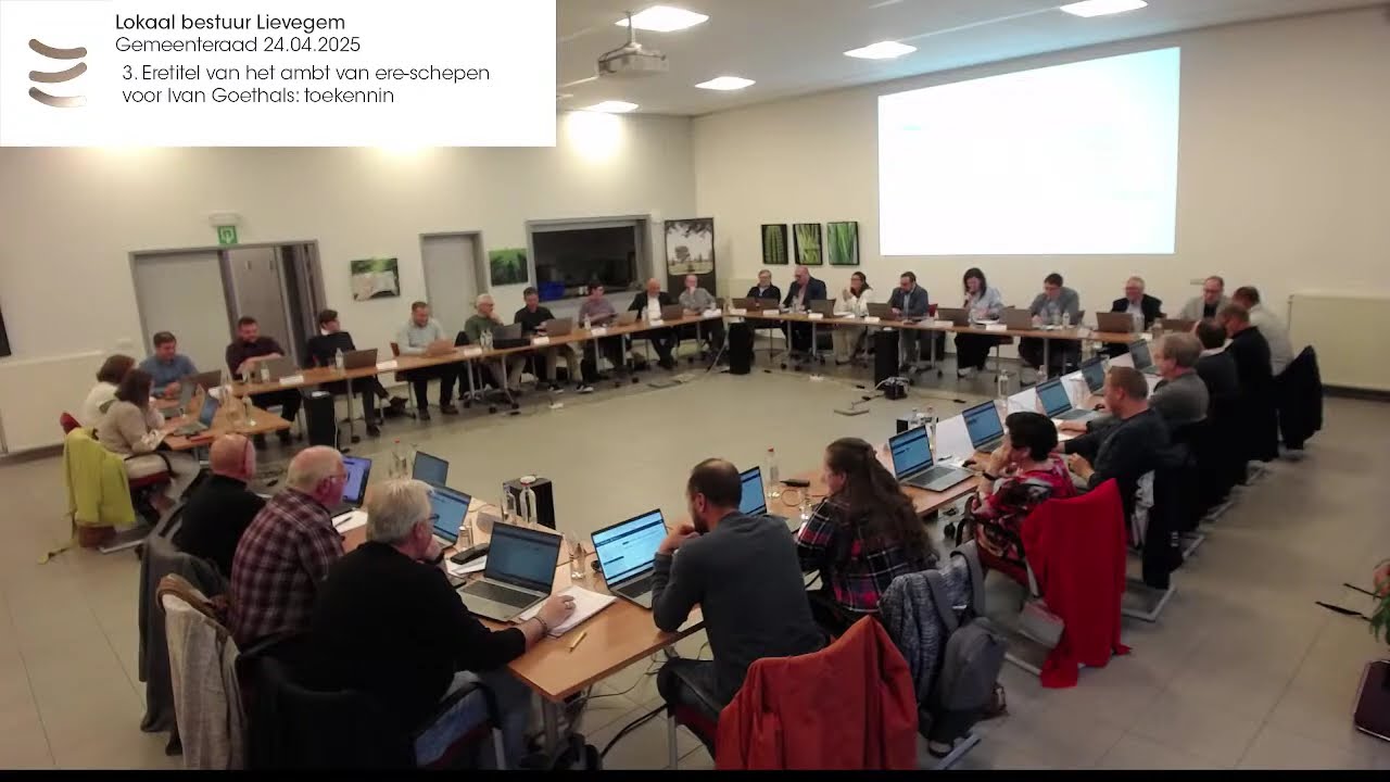 Gemeenteraad en raad voor maatschappelijk welzijn 24 april 2025