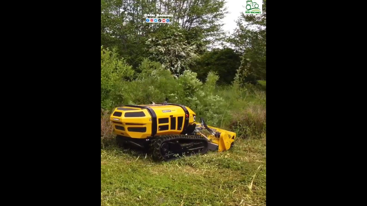 Remote-controlled Mower Robocut T600 || Field Demo || Made By McConnel Limited England || #shorts