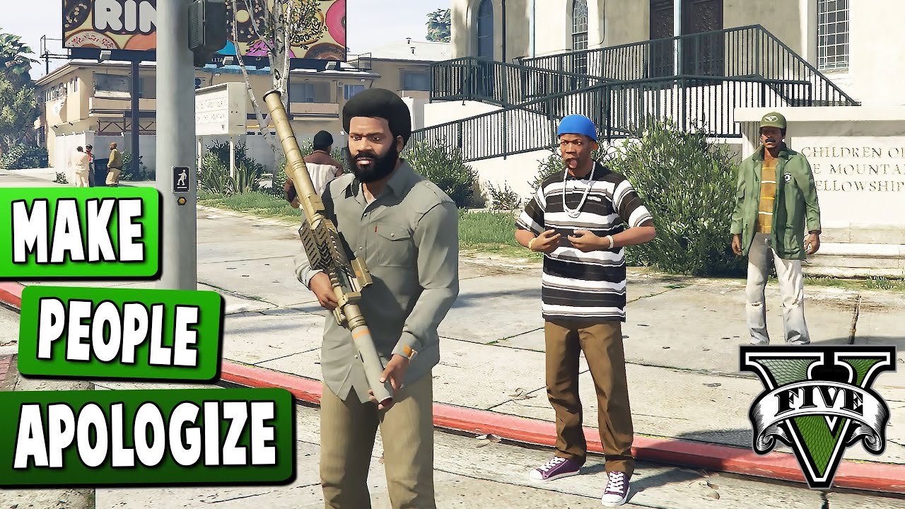 Заставить людей извиниться - GTA V