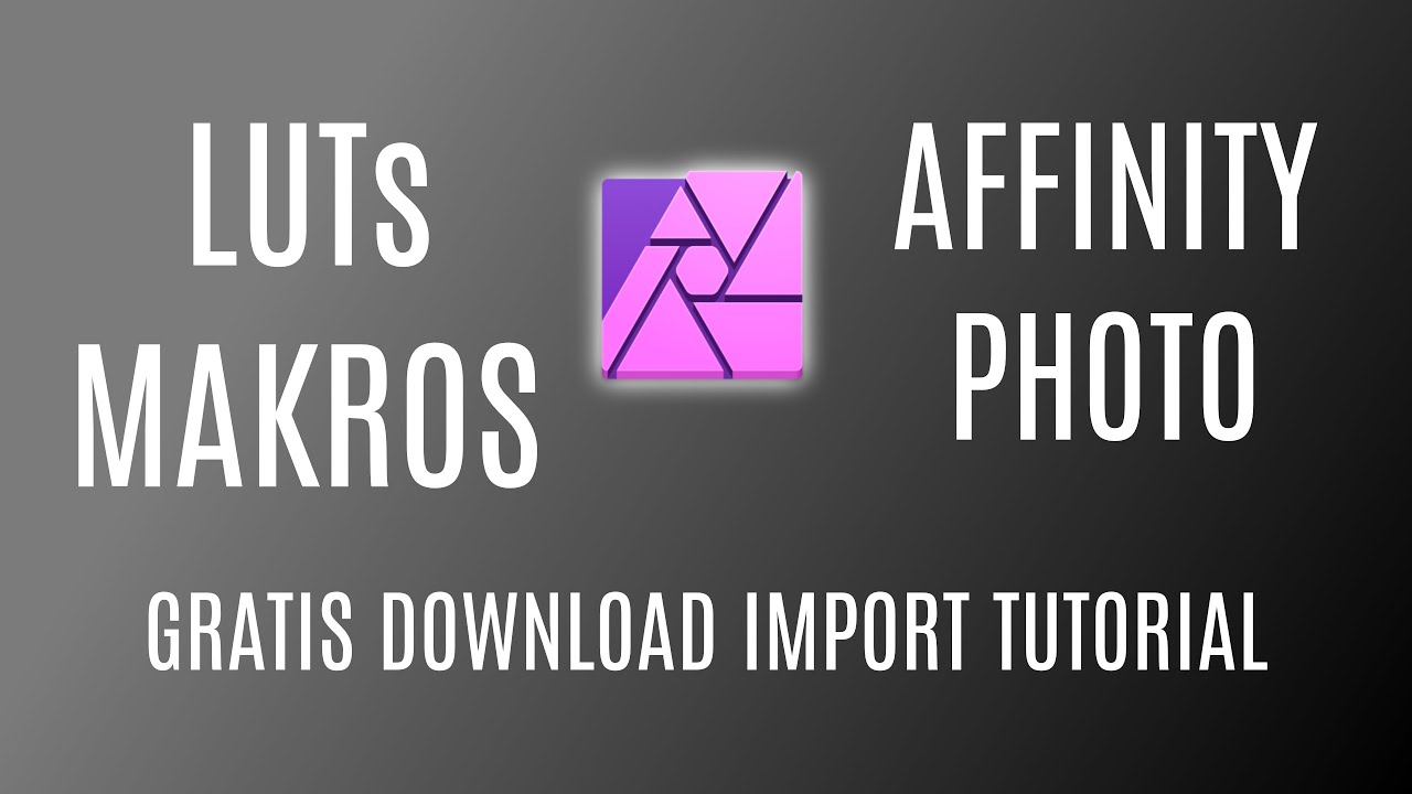GRATIS LUTs und Makros für Affinity Photo - Lichtzeichner Paket 01