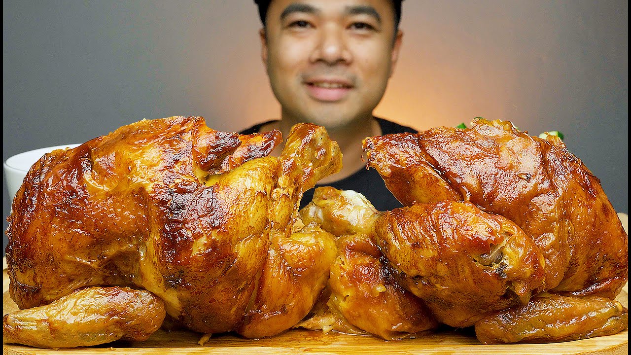 CHICKEN ROTISSERIE | LECHON MANOK | POLLO A L'AST | MUKBANG ASMR | ALFIE EATS