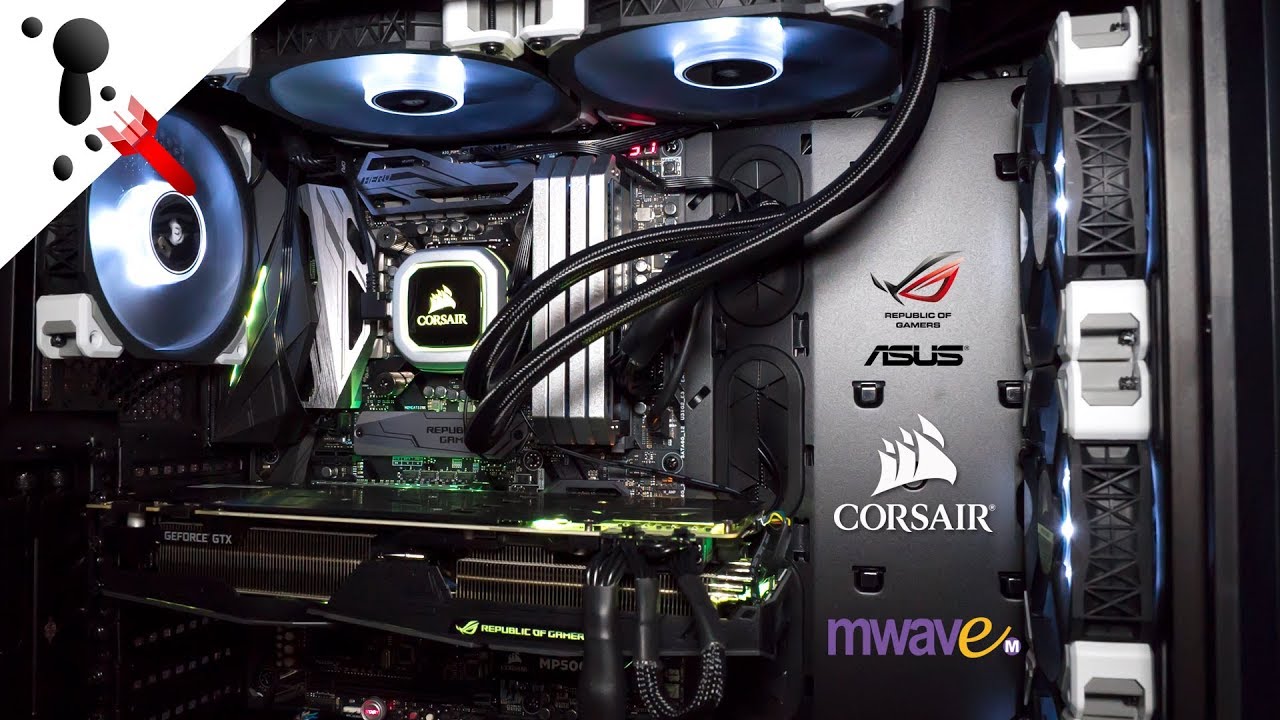 Building in the Corsair 500D case with ASUS, Corsair and MWAVE