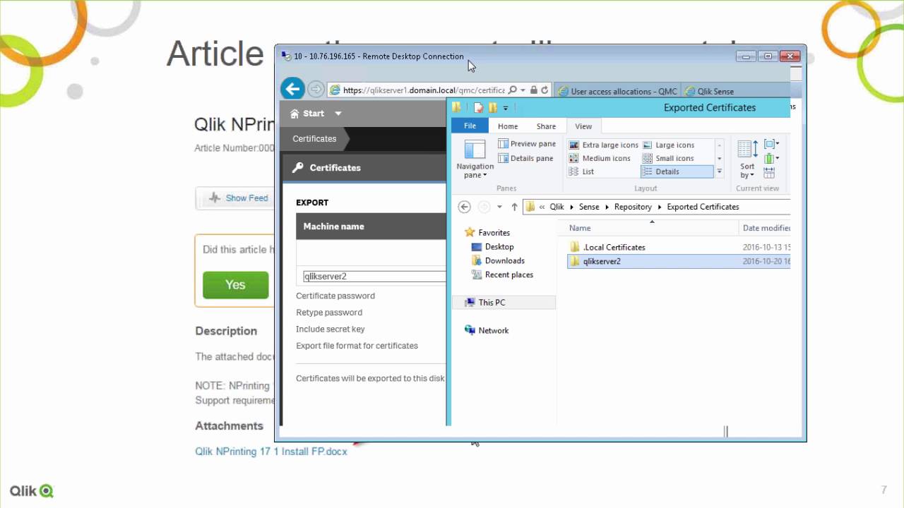 STT - Setting up NPrinting with Qlik Sense