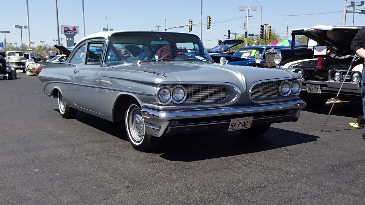 1959 Pontiac Catalina Sport Sedan in Silver Mist & Engine Sound on My Car Story with Lou Costabile