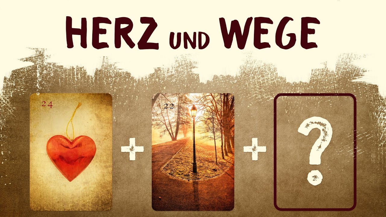 Deutung der Kombination Herz & Wege mit weiterer Lenormandkarte 🤍