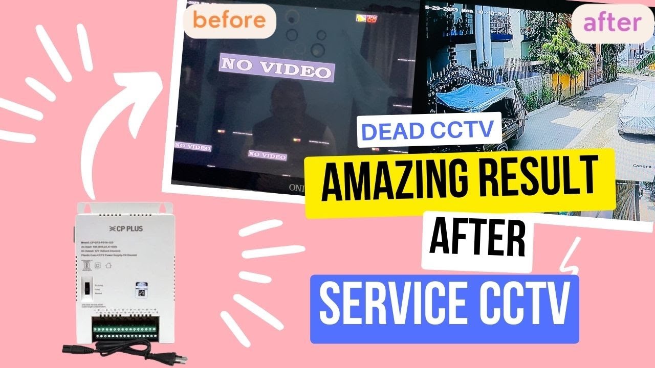 how to fix cctv camera video loss | How to solve CCTV blurry video quality | power supply replace