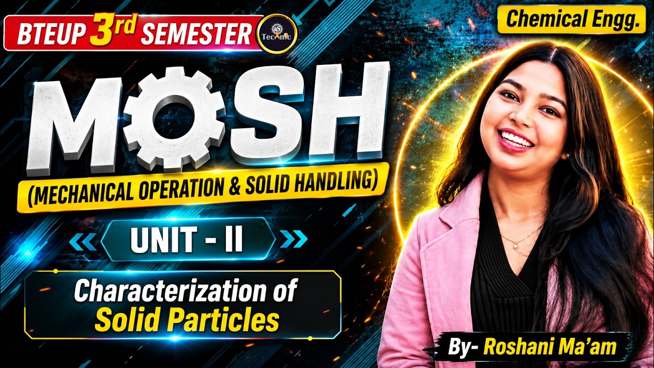 Unit-2 Mechanical Operation & Solid Handling | BTEUP Chemical Engineering 3rd Sem #astechnic