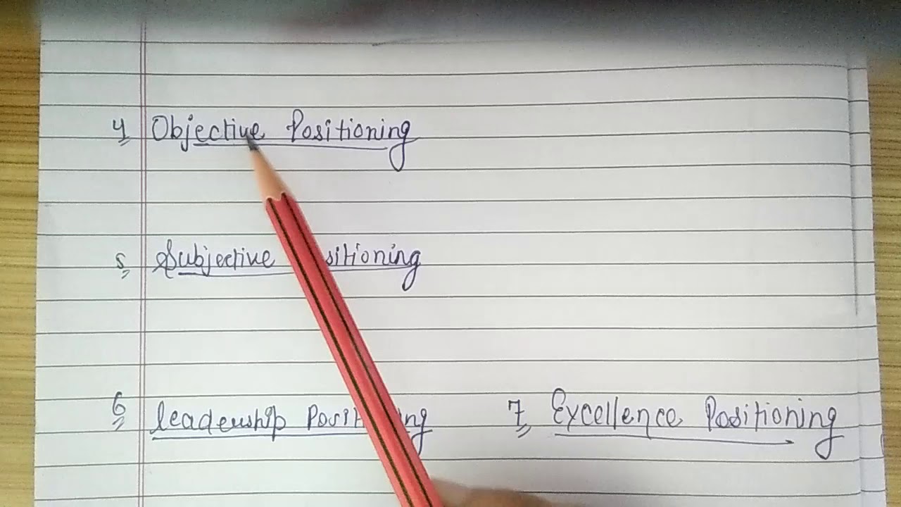 Brand positioning ( part 2)
