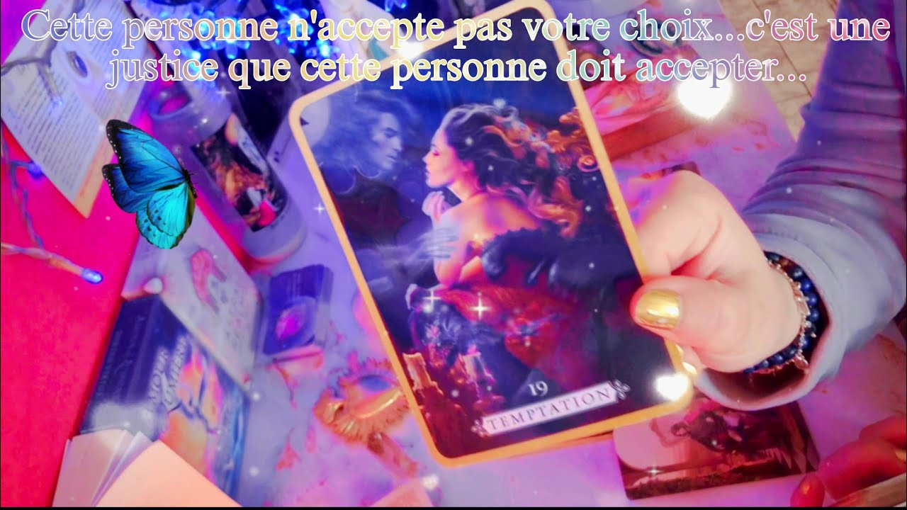 Cette personne n'accepte pas votre choix...c'est une justice que cette personne doit accepter...