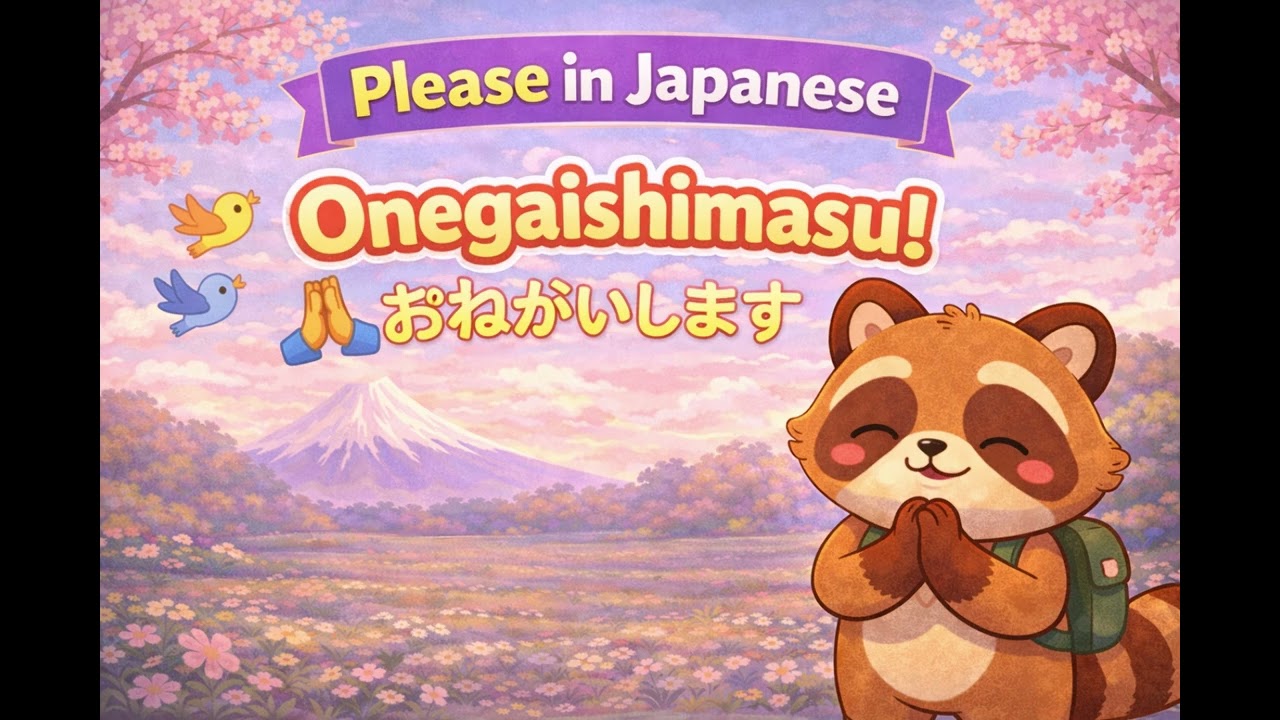🙏 Please in Japanese | Onegaishimasu Song for Kids (Ages 3–5)