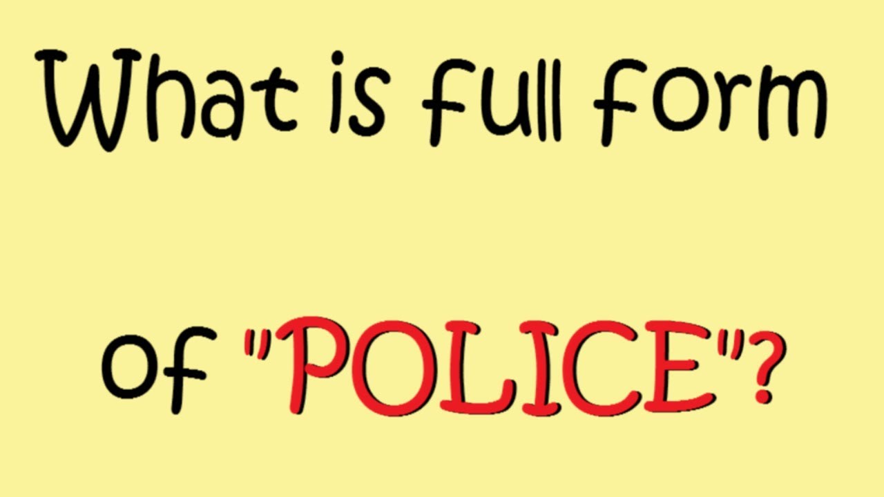 What is the full form of DSP, DCP, POLICE, ACP, CIA, DGP, BSF |Akshara Concepts
