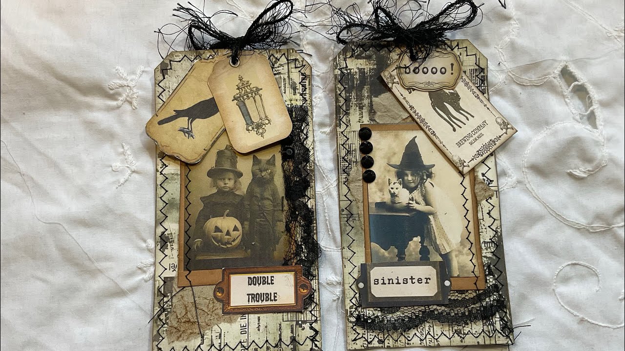 Craft with me! Gothic Halloween Tags - DTP ArtFulEra Gallery