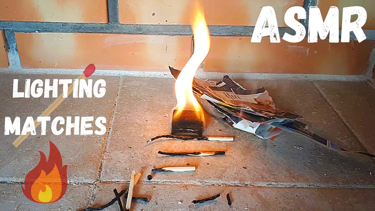 ASMR | 🔥 Lighting Matches 🔥 | Request | Tearing/Ripping & Burning Magazine/Junk Mail | No Talking