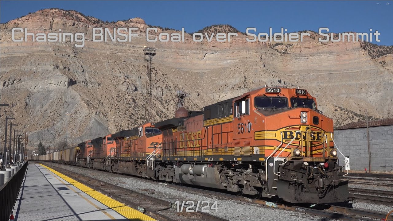 Chasing BNSF Coal over Soldier Summit!
