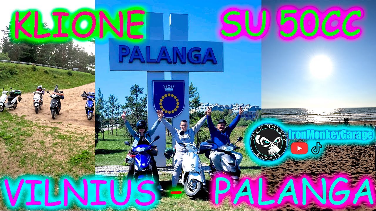50cc kinietiskai motoroleriais Vilnius-Palanaga (THE END)