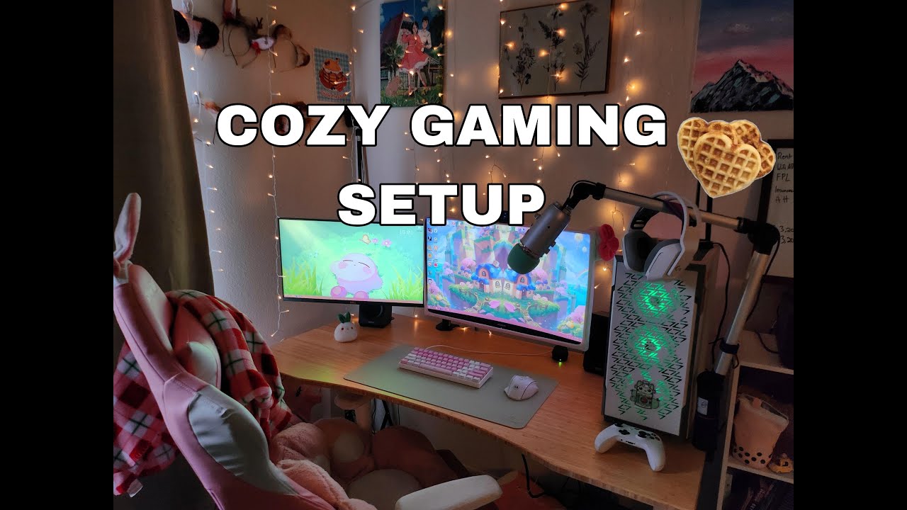 COZY KAWAII GAMING PC SETUP! ≧◡≦