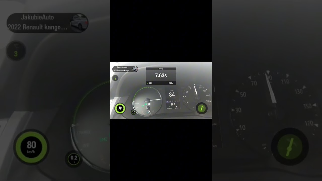 Renault Kangoo E-Tech Electric Van Acceleration 0-100 dragy 2022
