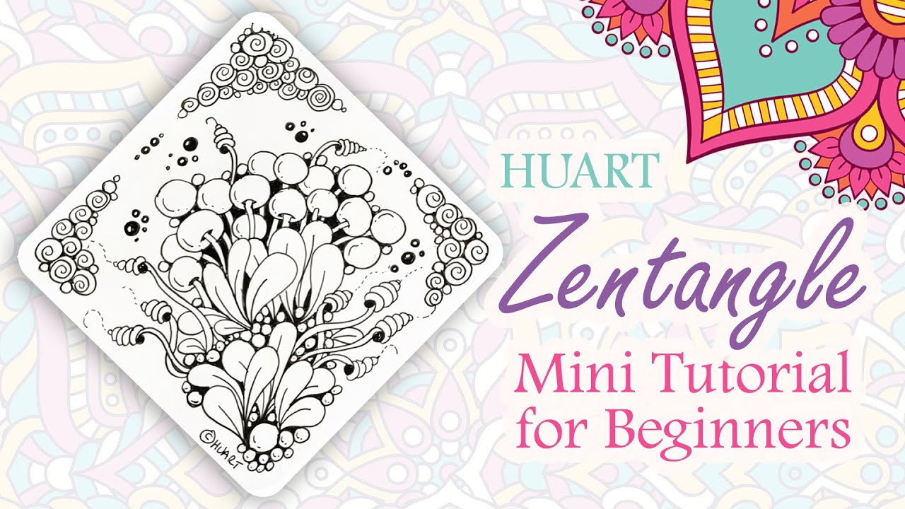 Advanced wonderful zen || Zentangle mini tutorial for beginners